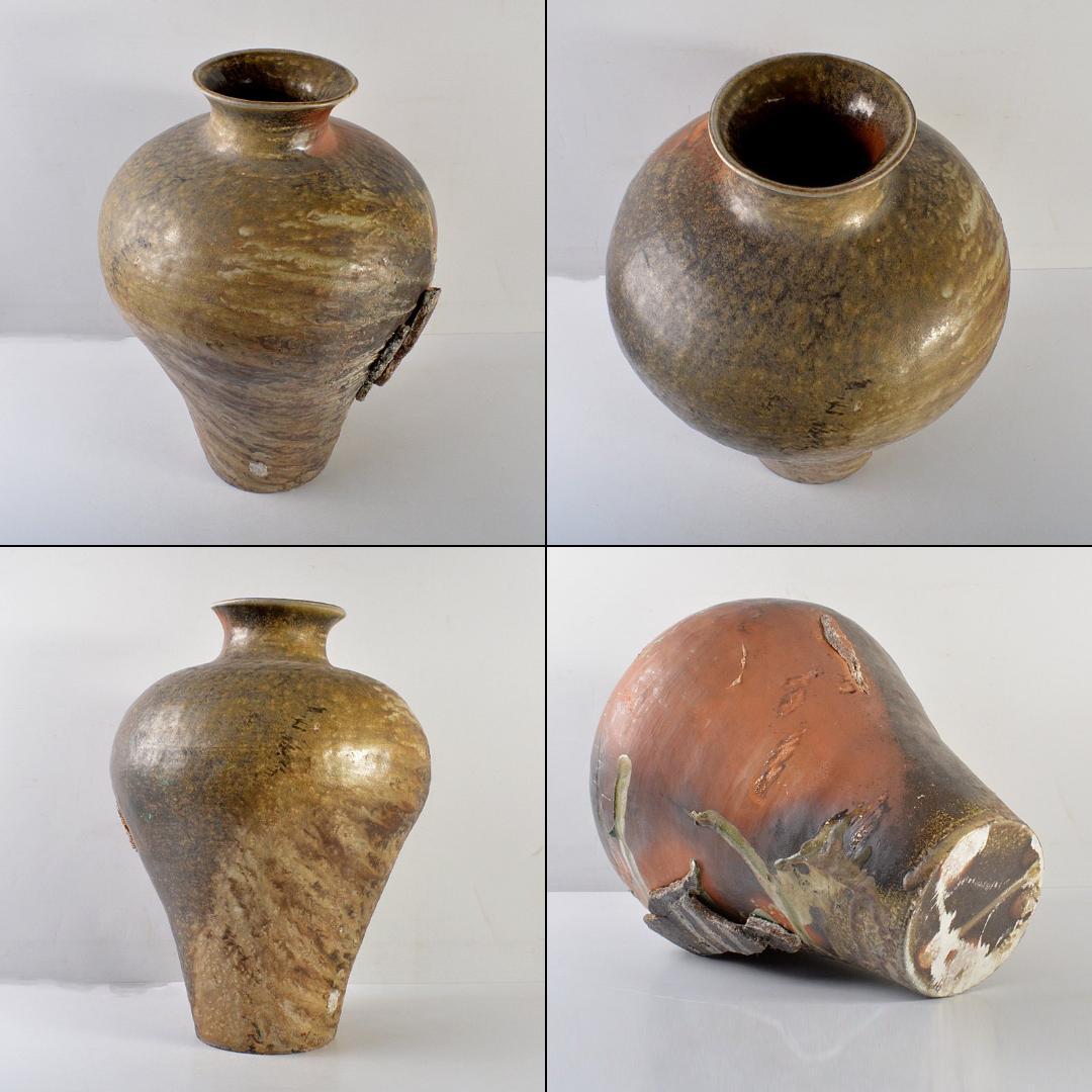 伊賀焼　大壷　飾壷　高さ約51㎝　C　R5886C