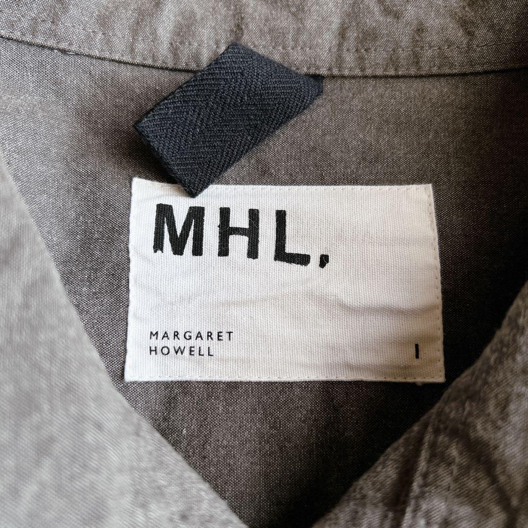 MHL. ⿻ メランジ コットンシャンブレー プルオーバー ルーズ ナチュラル