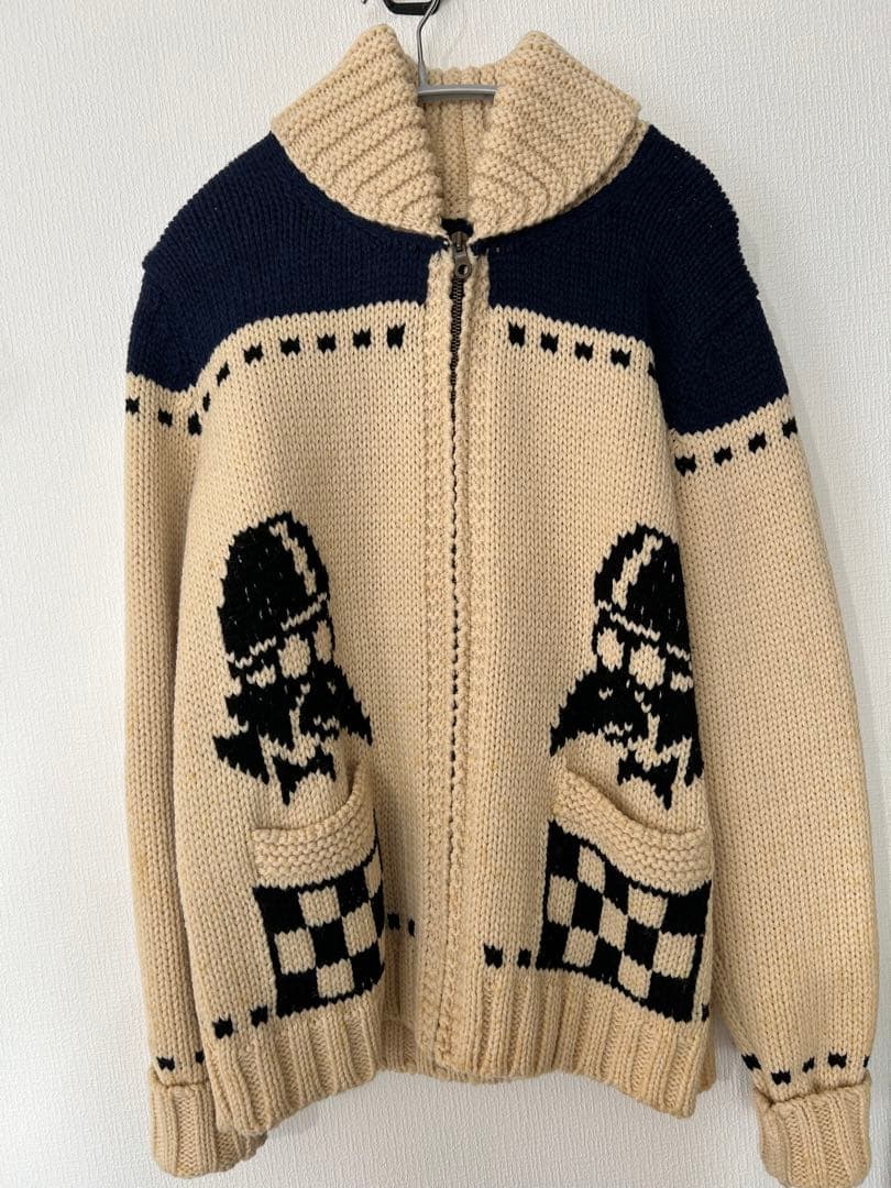 OLD CROW GLAD HAND カウチンニット　L