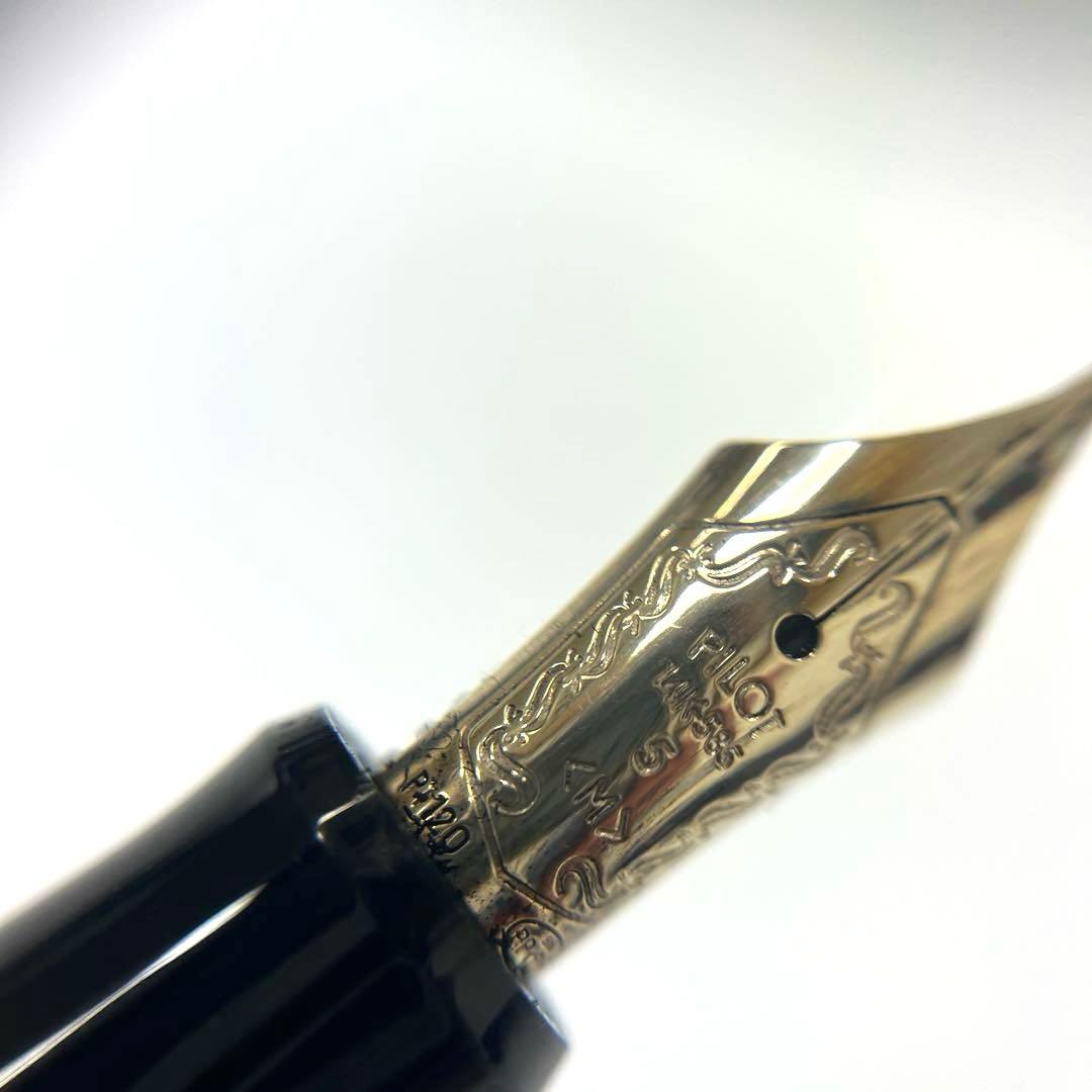 【14Kペン先】パイロット カスタム74 中字M ブラック×ゴールド