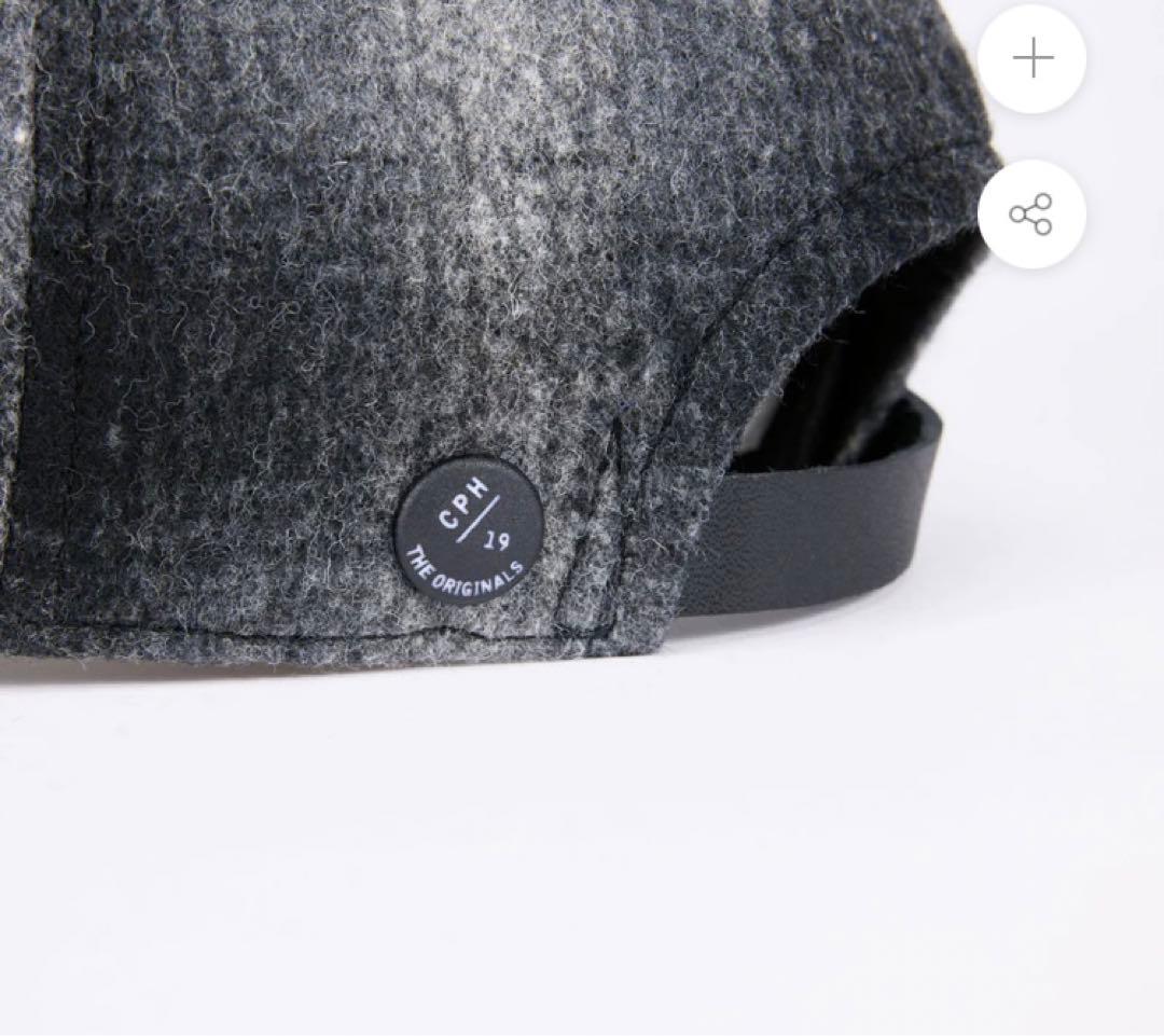 帽子 CPH 6PANELCAP OMBRE CHECK GRAY&BLACK