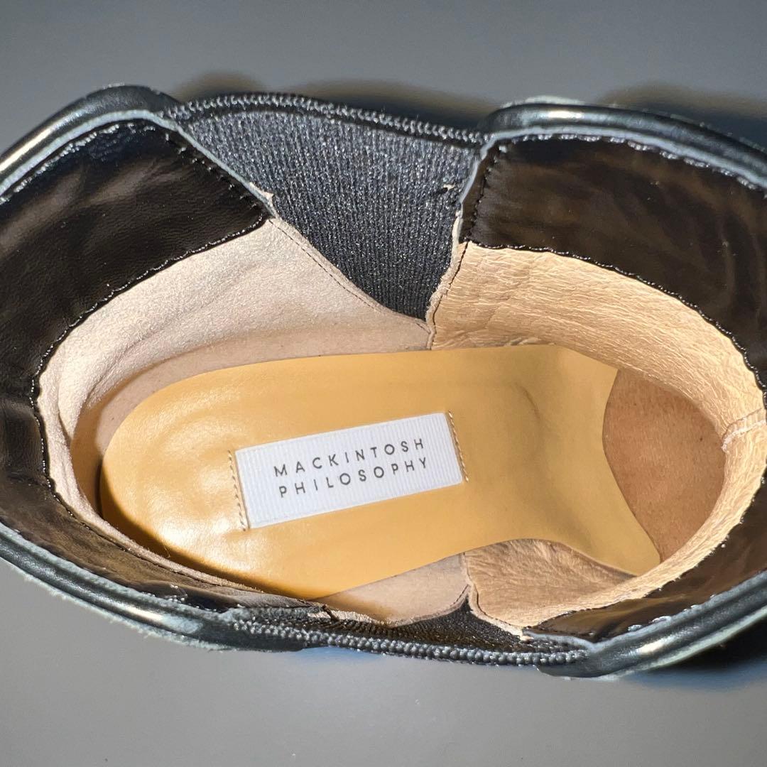 【数回使用程度】マッキントッシュフィロソフィー ショートブーツ サイドゴアブーツ