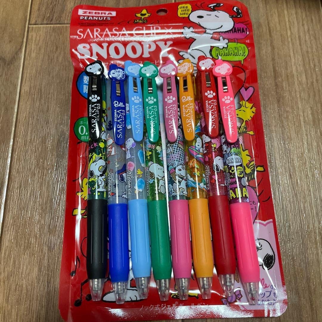 スヌーピー サラサクリップ　ボールペン　セット