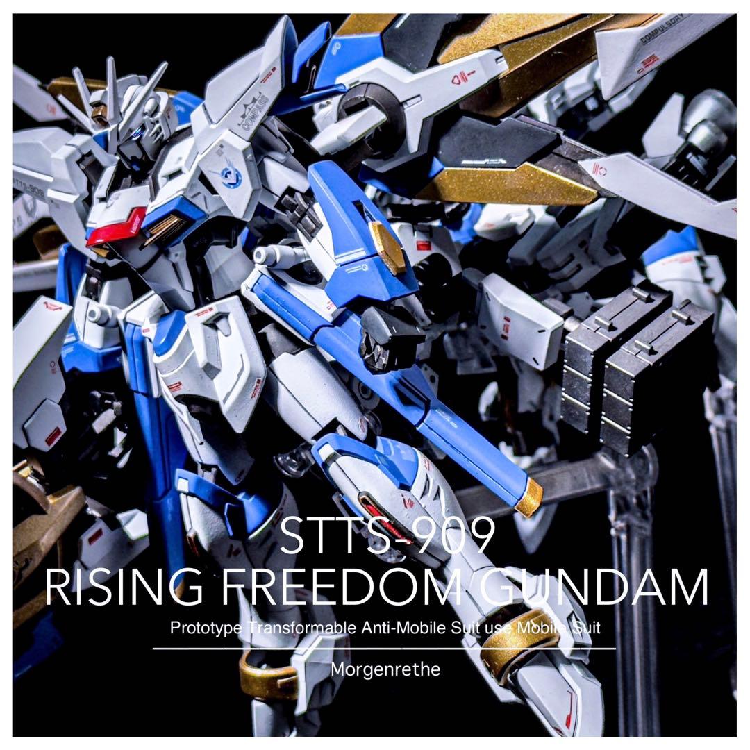 HG 1/144 ライジングフリーダムガンダム ミキシング 塗装済み完成品