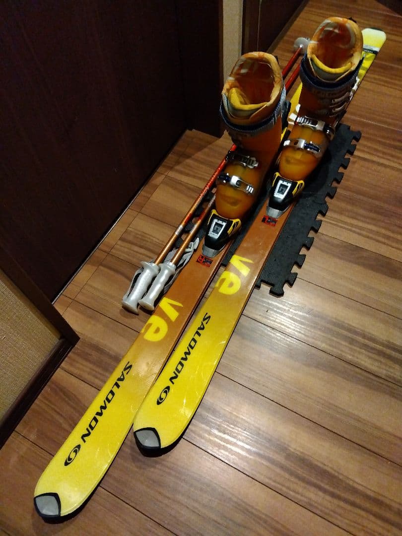 高級【ハイエンド】 SALOMON 男女兼用 スキーセット メンテ・WAX済み✔