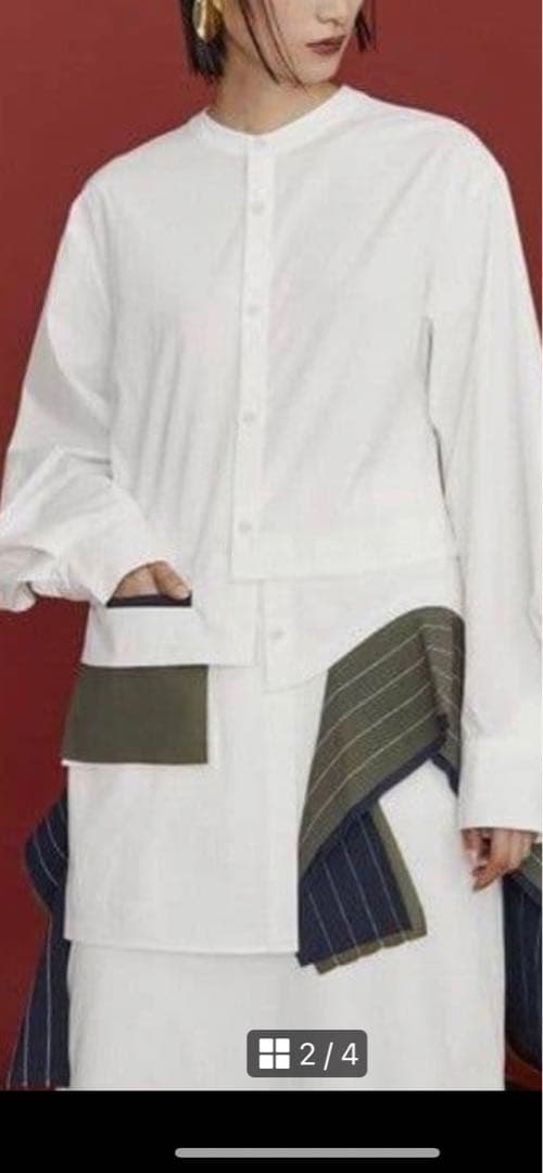 un3d LAYER PARTS レイヤーパーツシャツ 38 アンスリード