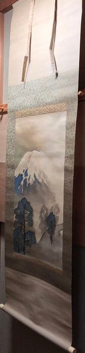 川村曼舟 富士山 掛け軸　掛軸　富嶽図　共箱あり 二重箱29