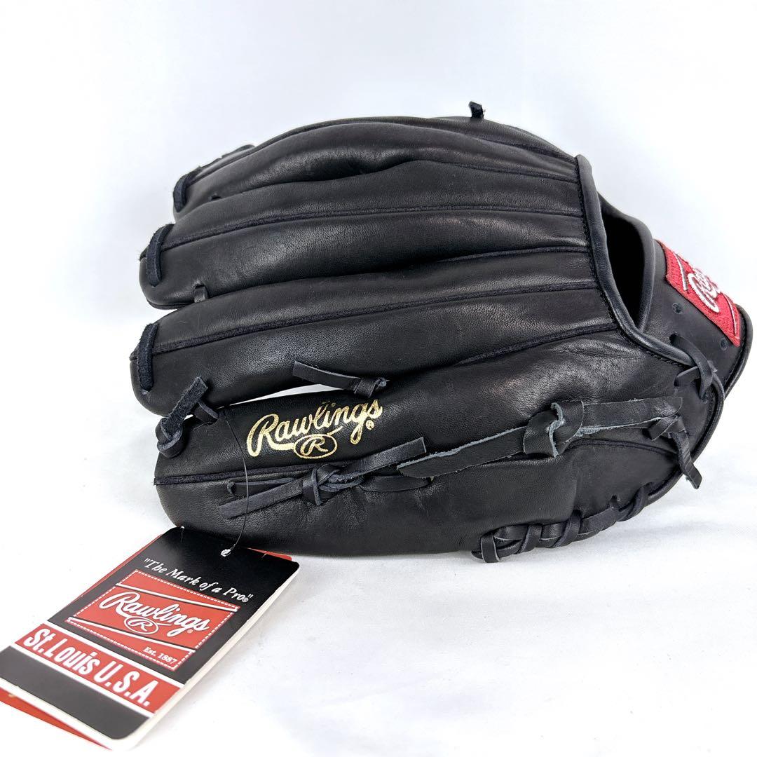 【ジューシー】　Rawlings Pro Model 軟式グローブ 黒