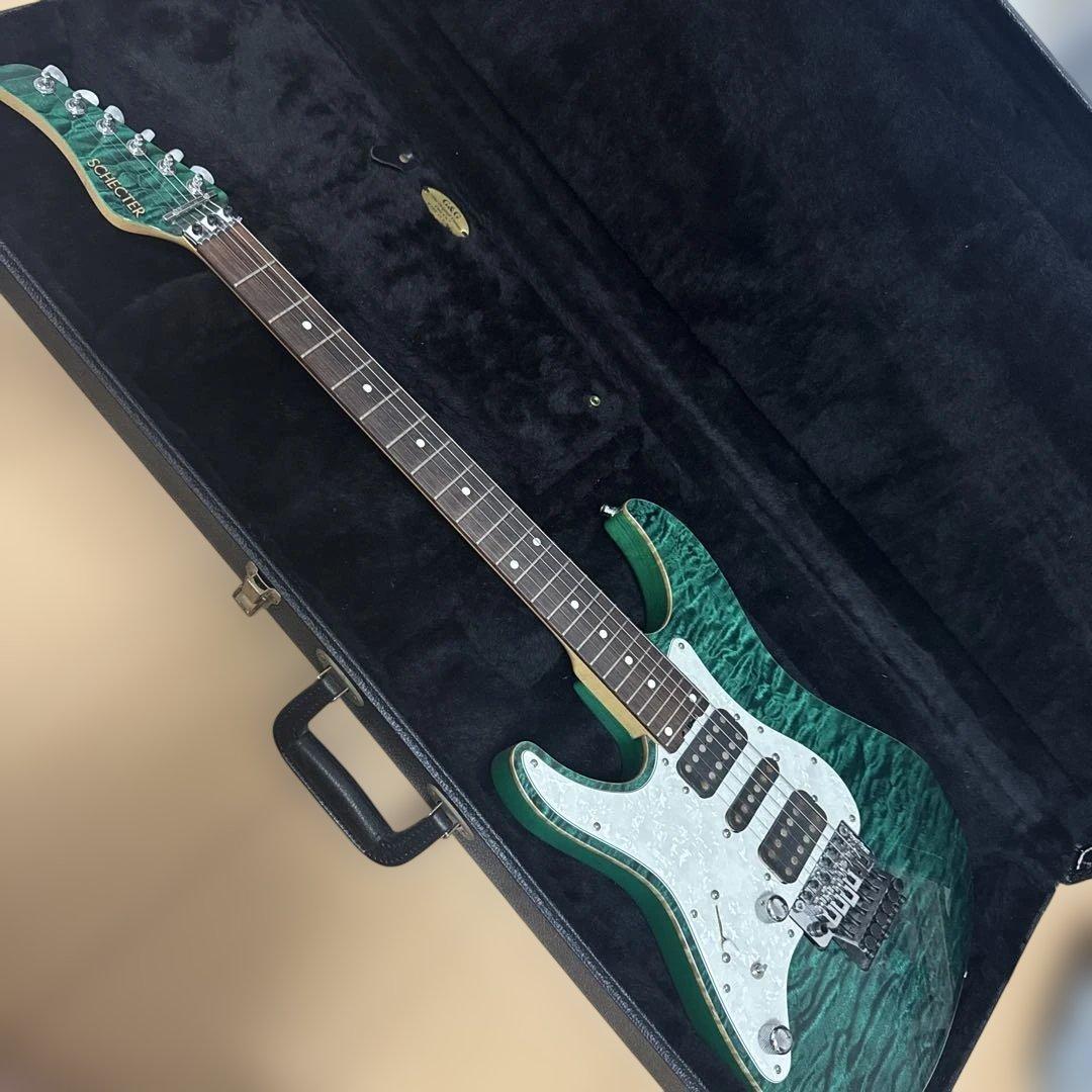 SCHECTER EX-24-CTM-FRT BKTQ レフティモデル 超希少