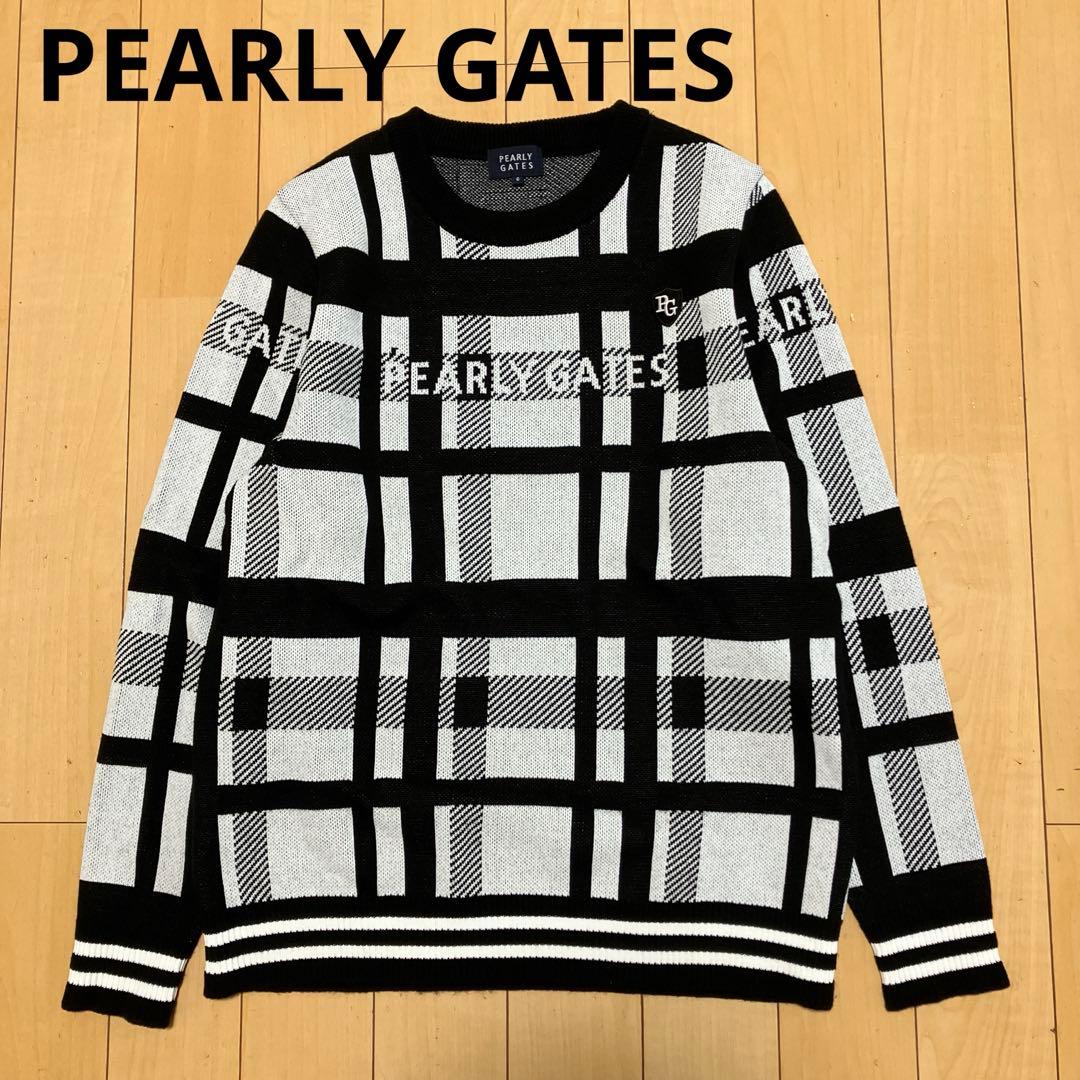 PEARLY GATES パーリーゲイツ　ニット　セーター　白黒　サイズ6