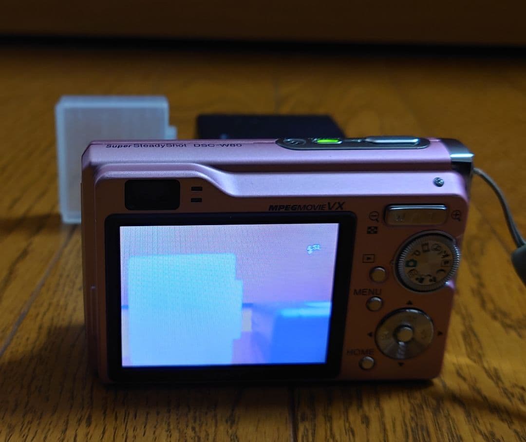SONY サイバーショット DSC-W80　ピンク　<動作確認済み>