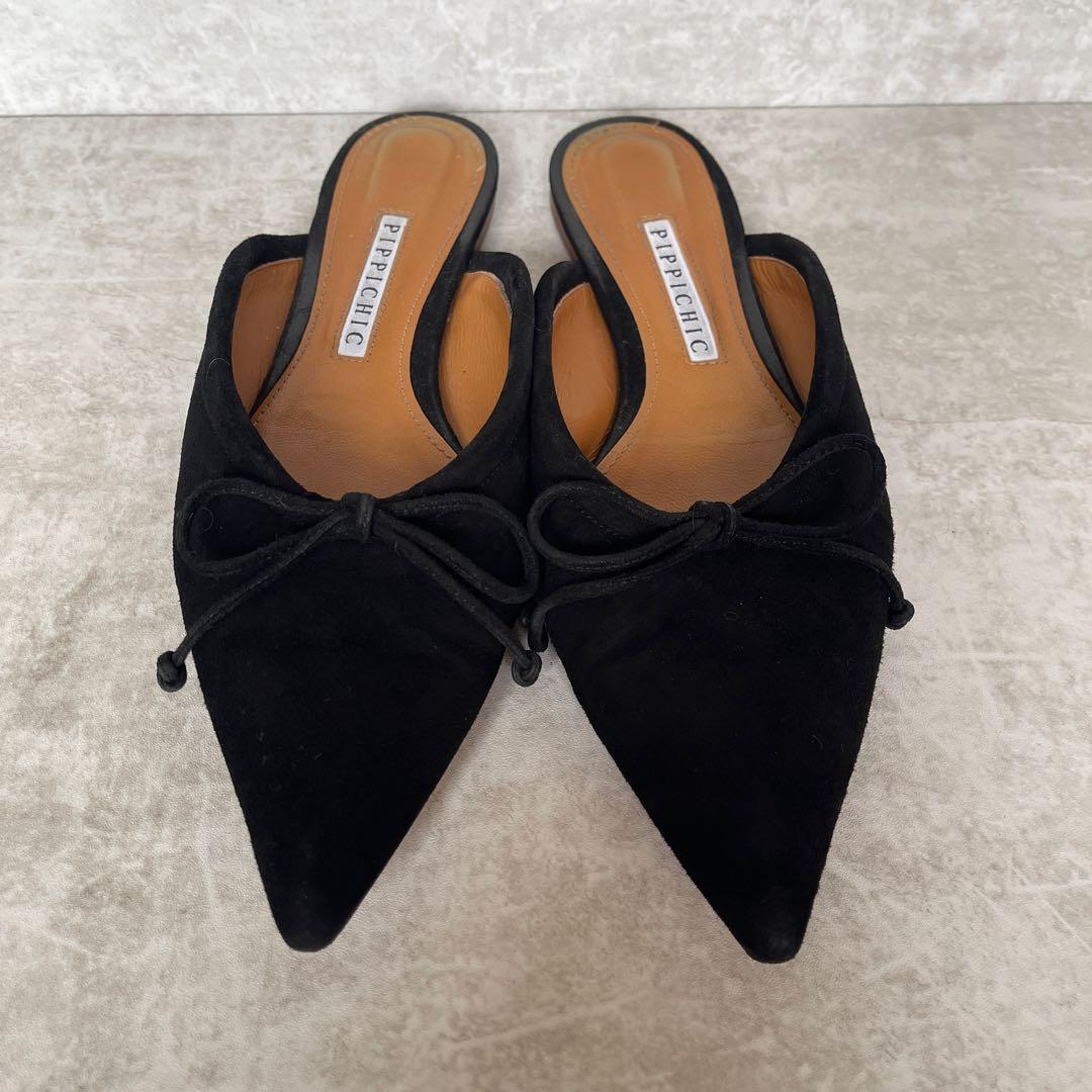 PIPPICHIC ピッピシック Remy ミュール 23.5 ポインテッドトゥ