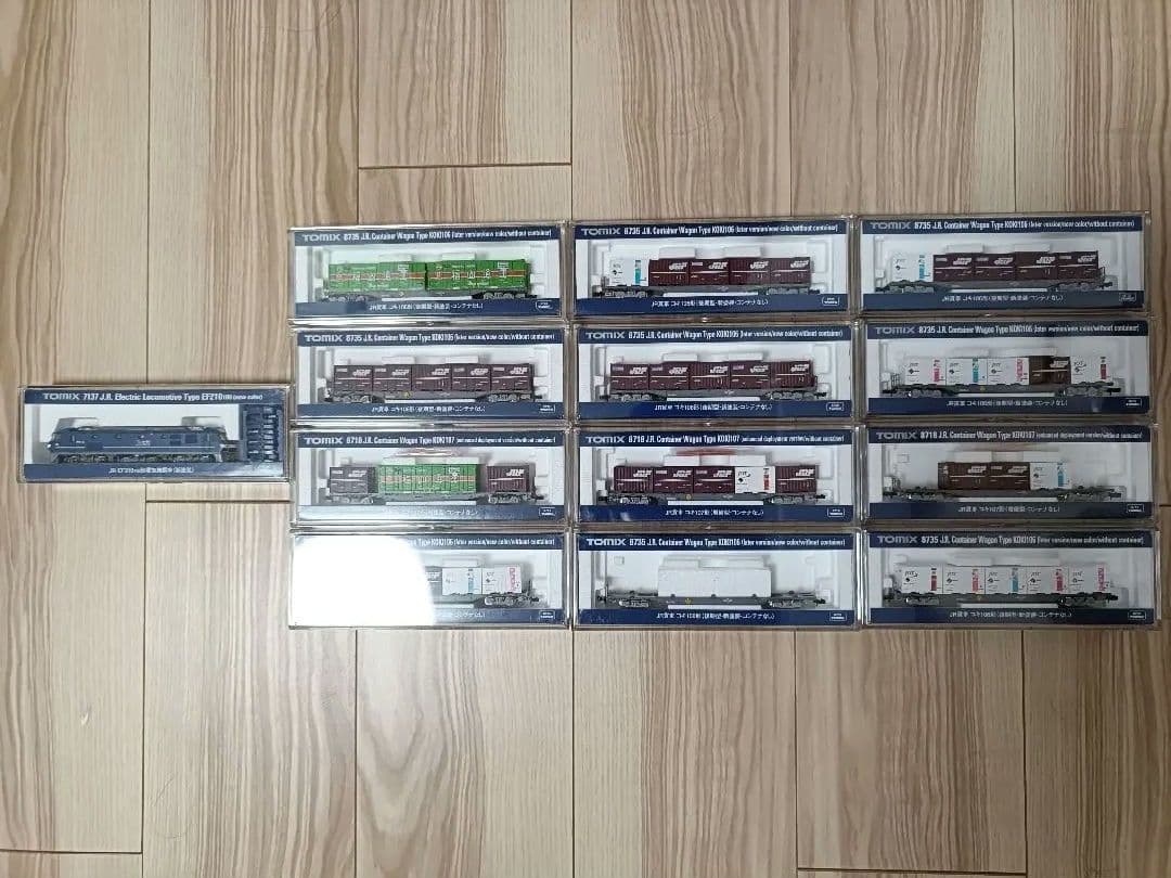 た*し様 EF210-100 新塗装+コキ106・107形12両セット コンテナ