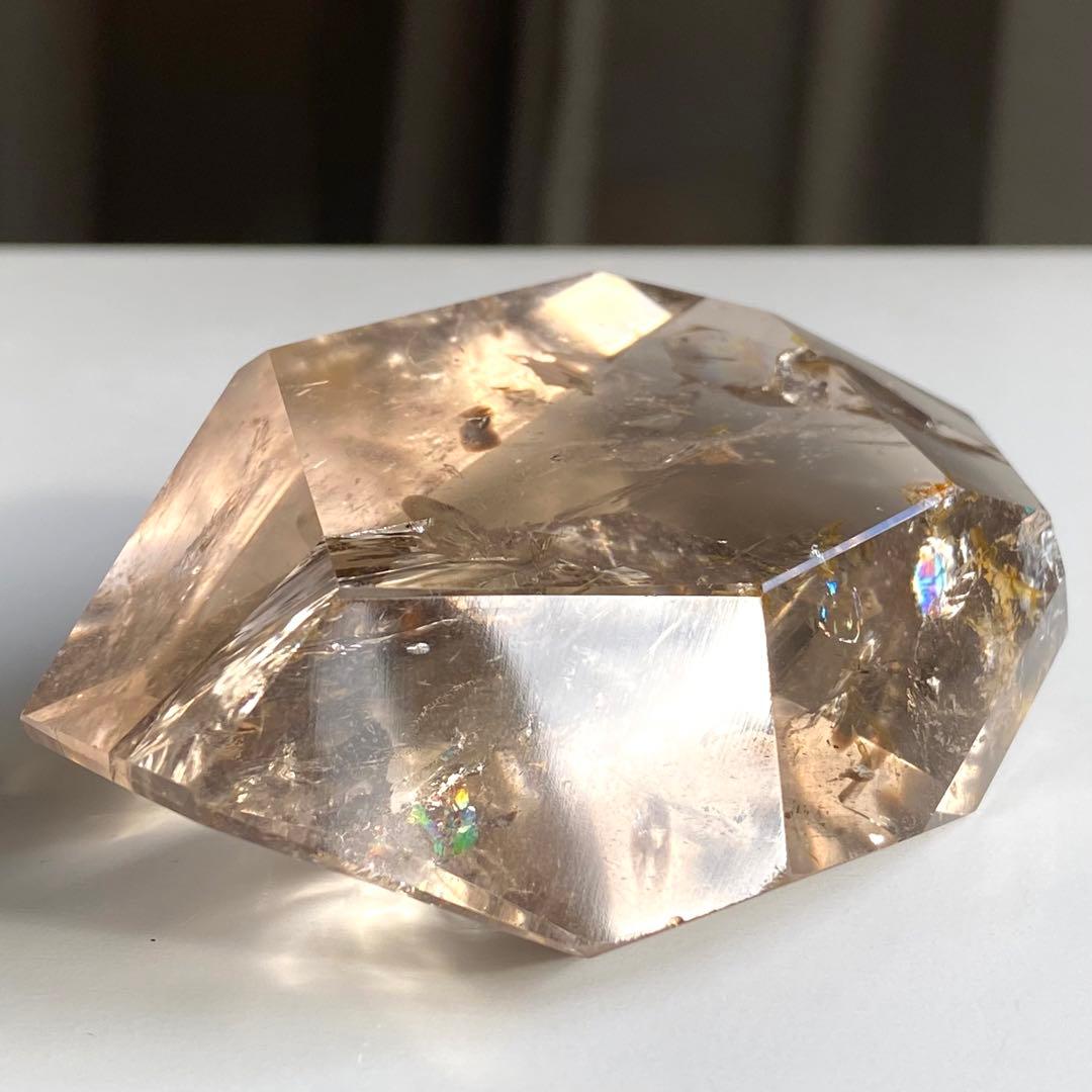 【 ネパール産 ヒマラヤ 水晶 虹入り スモーキー クォーツ フリーカット 】