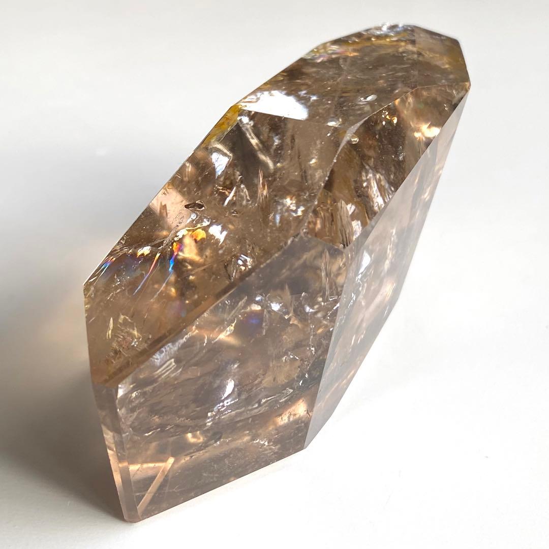 【 ネパール産 ヒマラヤ 水晶 虹入り スモーキー クォーツ フリーカット 】