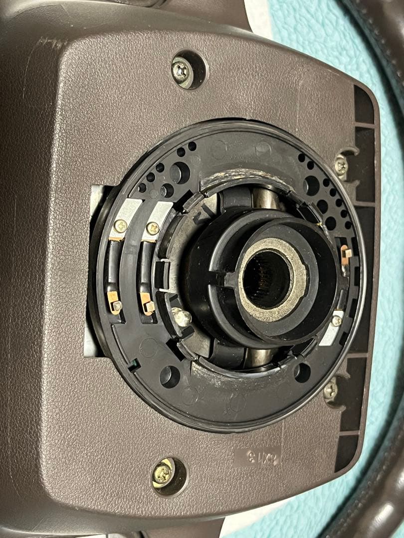 UF31 レパード　後期型　純正ステアリング　ブラウン　光通信