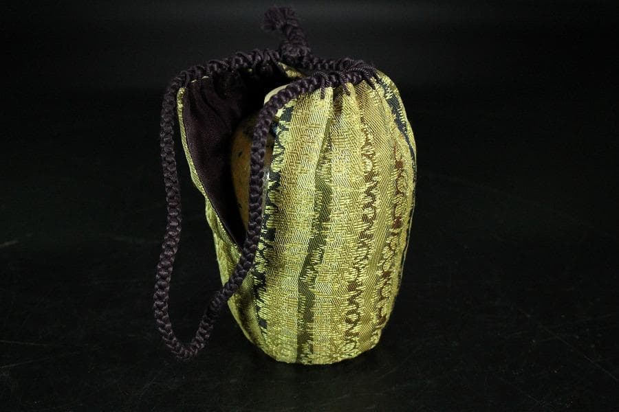 茶道具 古瀬戸 茶入 仕服付(K-YC386)