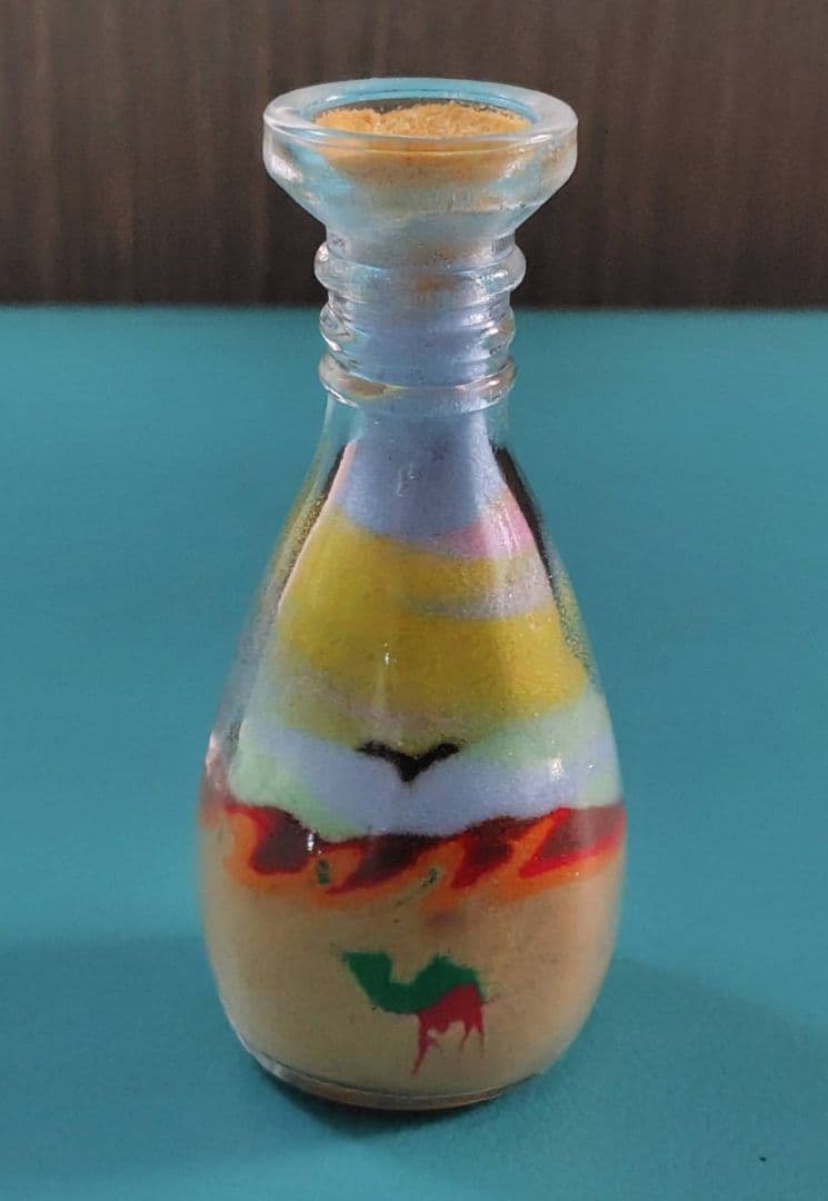 EXPO2025　ヨルダン　パビリオン　限定　サンドアート　瓶　砂　ラクダ 3頭