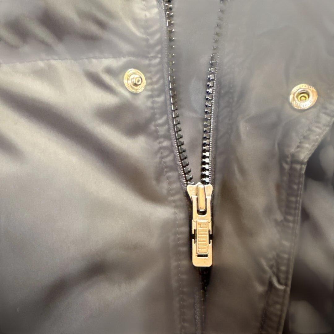 美品/Puma プーマ　黒 ブラック ダウン　ロングコート　ベンチコート　M