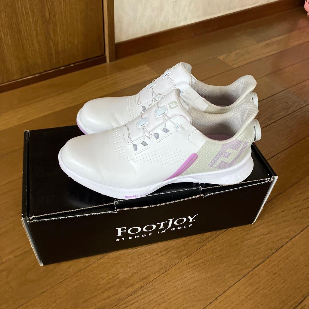 FOOTJOY ゴルフシューズ 女性用 ホワイト/パープル