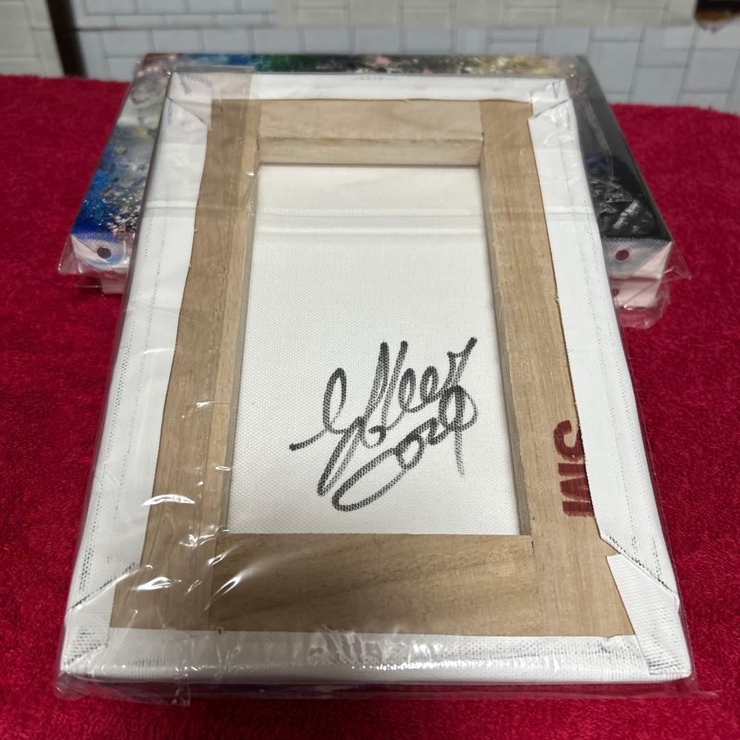 スプレーアートエデン ロゴ SMキャンパス複製画直筆サイン入り