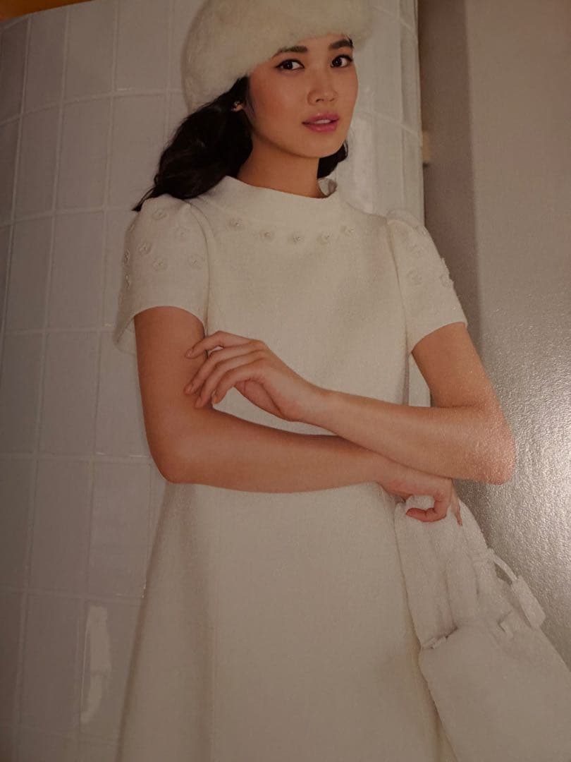 エムズグレイシー⭐︎カタログ掲載タグ付き未使用　ホワイトワンピース