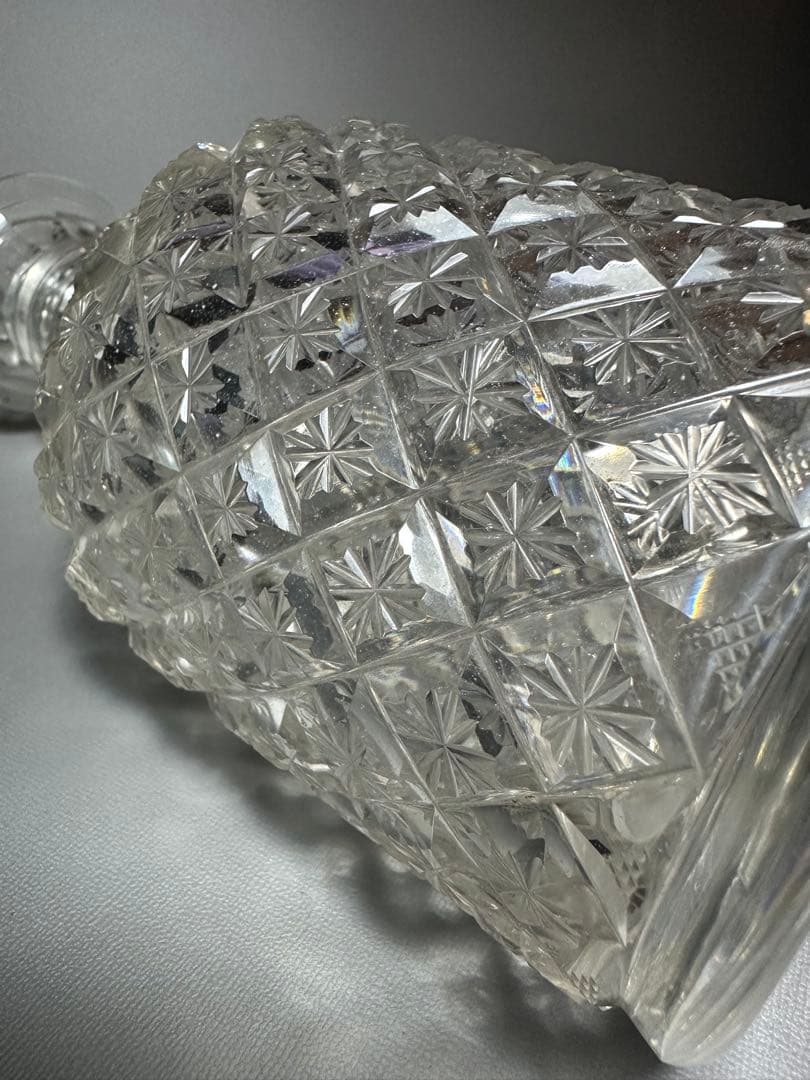 江戸切子　デキャンタ　江戸ガラス　桐箱