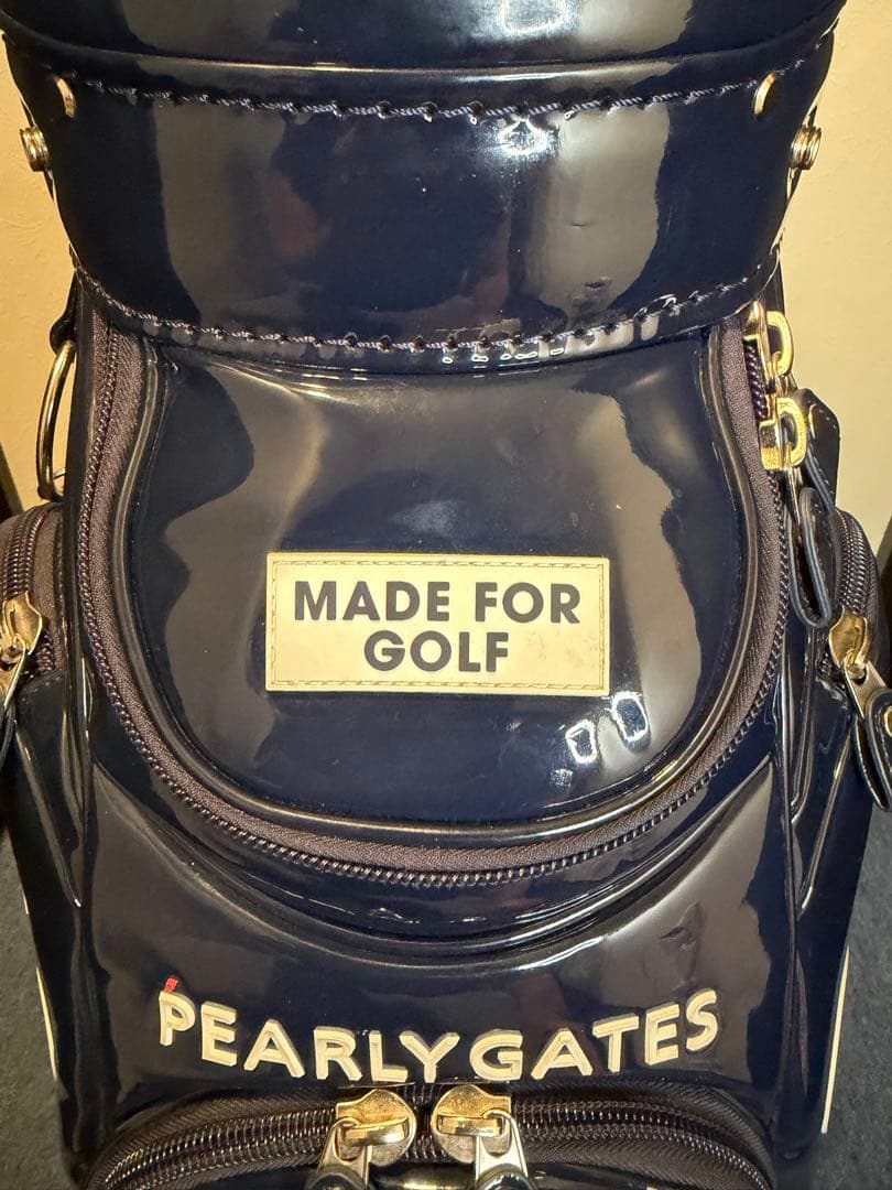 【大人気】バーリーゲイツ　エナメルキャディバッグBLUE