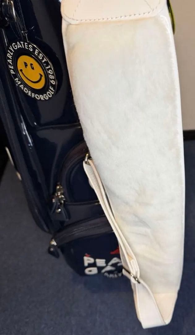 【大人気】バーリーゲイツ　エナメルキャディバッグBLUE