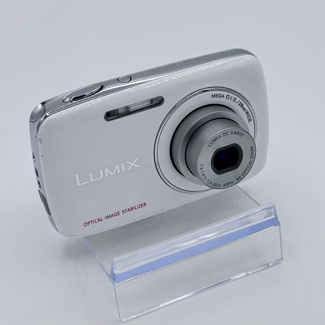 パナソニック LUMIX DMC-S1 ホワイト コンデジ 動作品