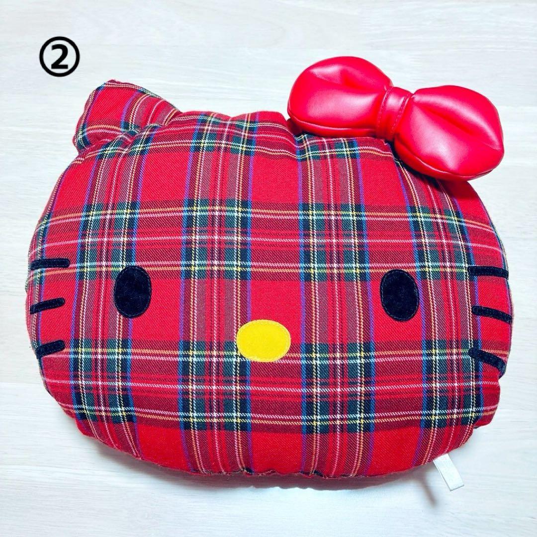 【超希少】サンリオ　ハローキティ　クッション　タータンチェック柄　レトロ　3個