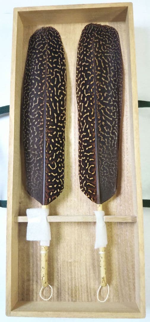 茶道具 羽箒 青鸞 セイラン せいらん 一双 炉用 風炉用 杉本鳳堂 新品未使用