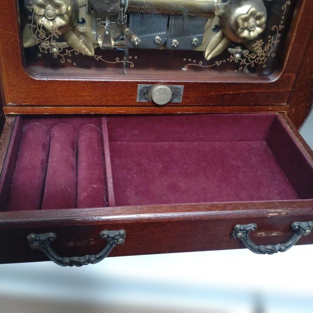 Sankyo オルゴールジュエリーボックス　美しき青きドナウ　アンティーク