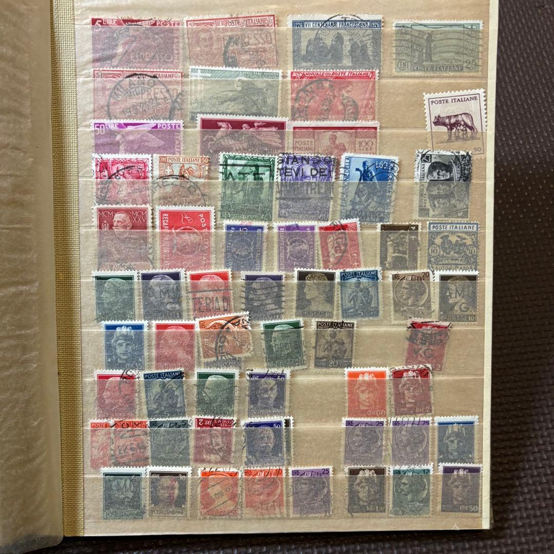 海外切手　使用済切手　まとめ　コレクションブック　20ページ