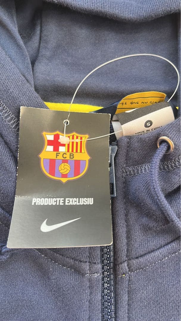 Nike FC Barcelona フーディ Sサイズ ネイビー