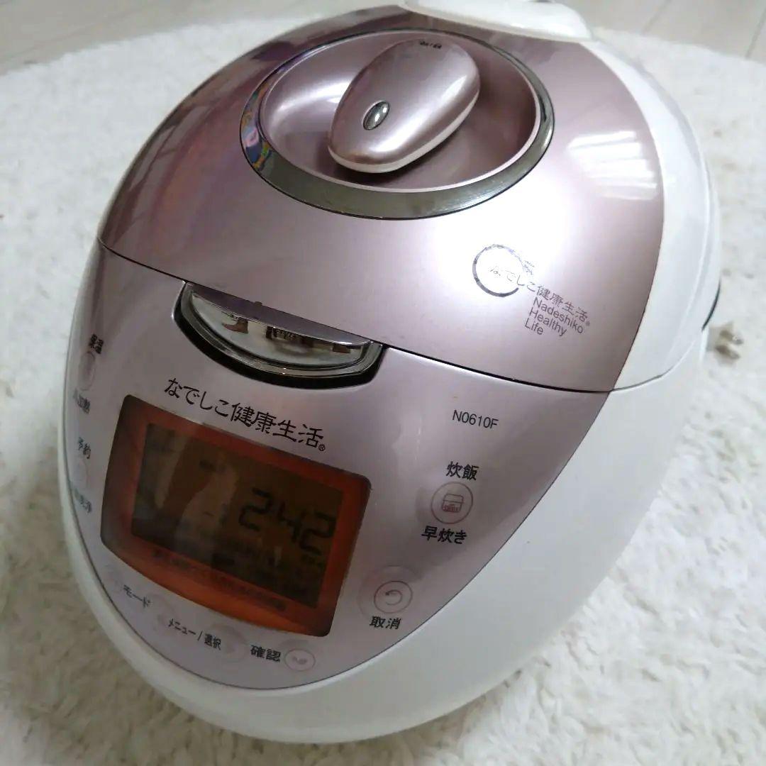 なでしこ健康生活 多機能炊飯器CRP-N0610F ピンク/ホワイト