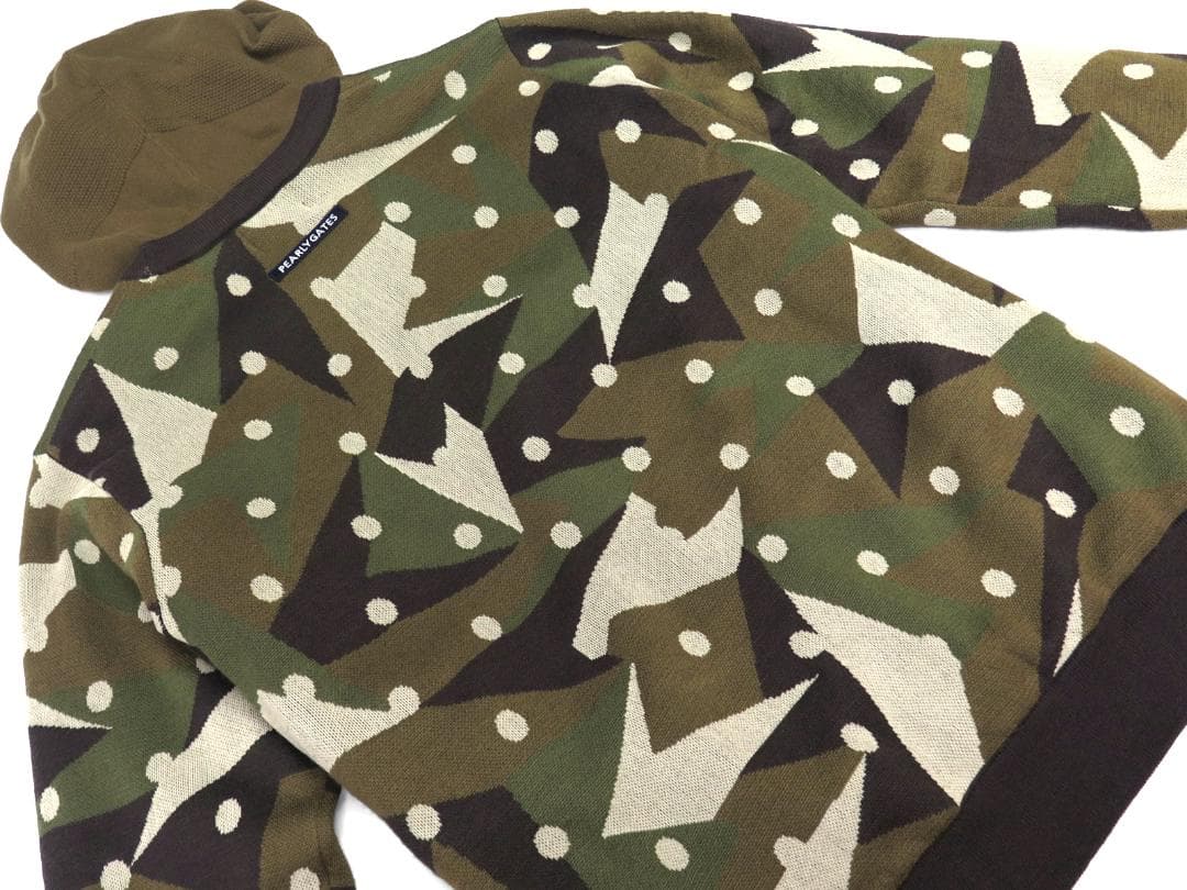 新品●パーリーゲイツ●インナーニット付き　カシミヤタッチ　ニットプルオーバー　M