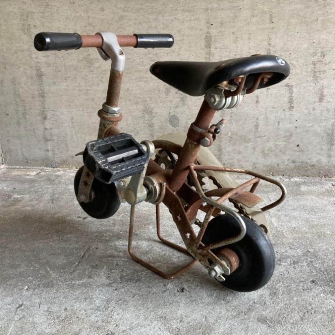 NENG HAO 豆チャリ ミニ自転車 台付き サイクル 置物 シャビー レトロ