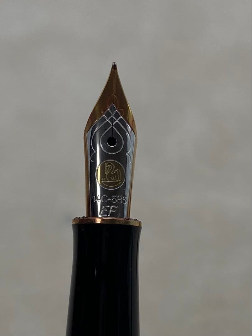 Pelikan 万年筆 スーベレーン グリーンストライプ　14C-585