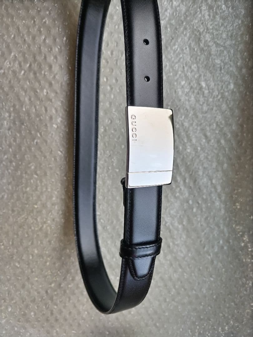 GUCCI グッチ Ladys ブラック レザーベルト