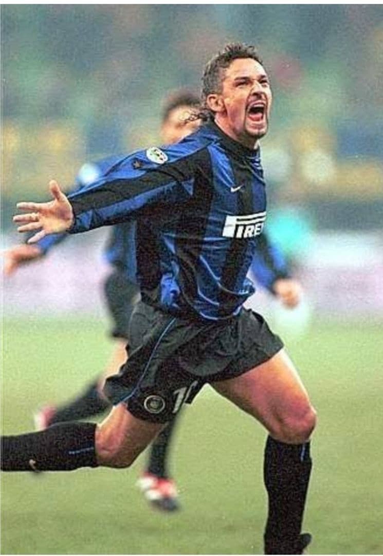 Mサイズ 正規品 当時物 99/00インテル長袖 ロベルトバッジョ