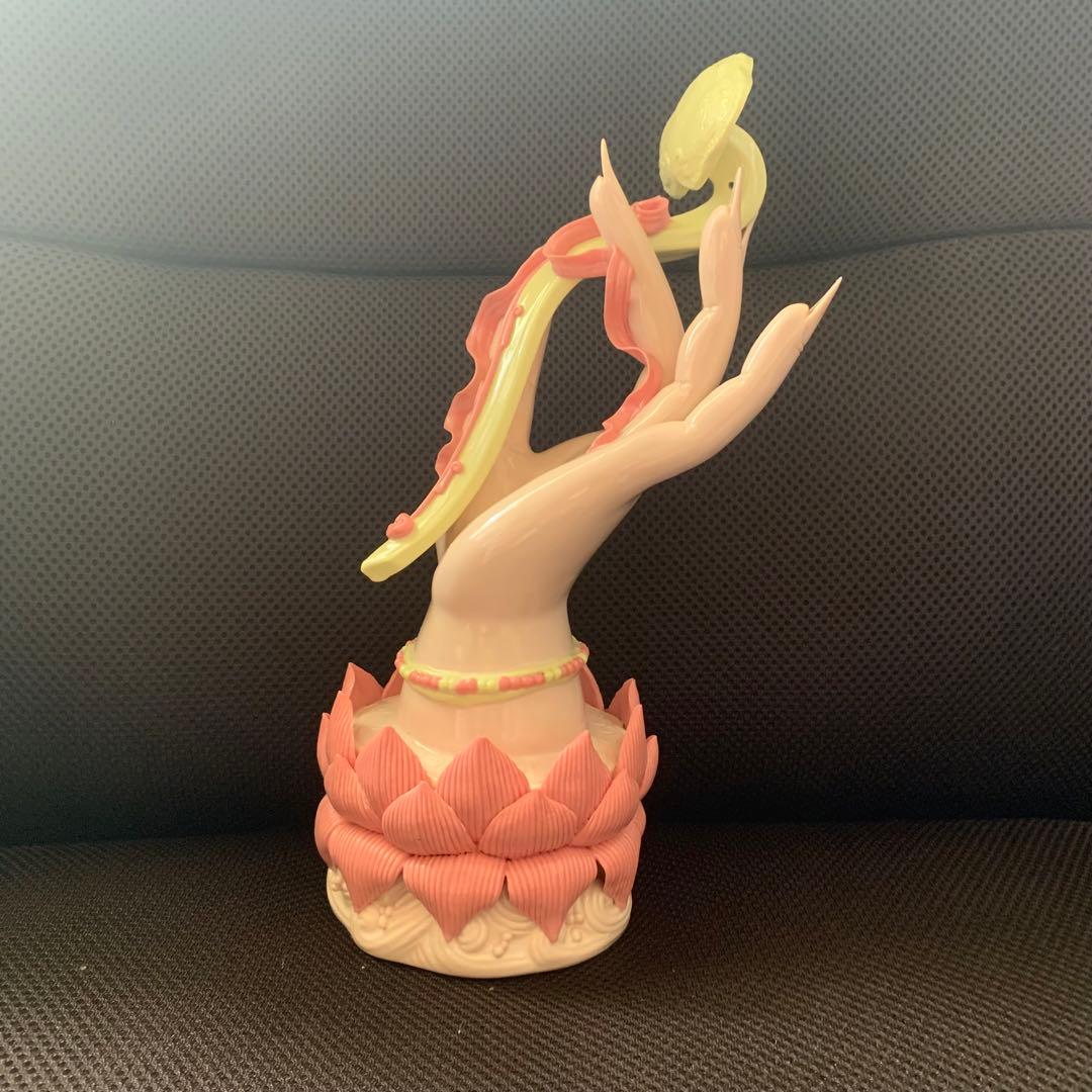 ★新品　中国徳化　作家物作品　陶器　観音様の御手★オブジェ1大幅値下げ、送無★