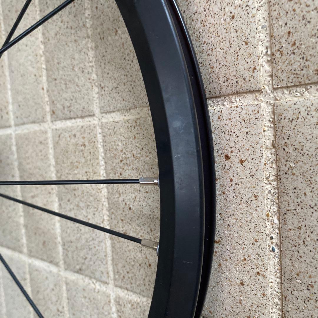 ブラックリム 完組ホイール シマノフリー 20インチ406 ダホン 値下げ