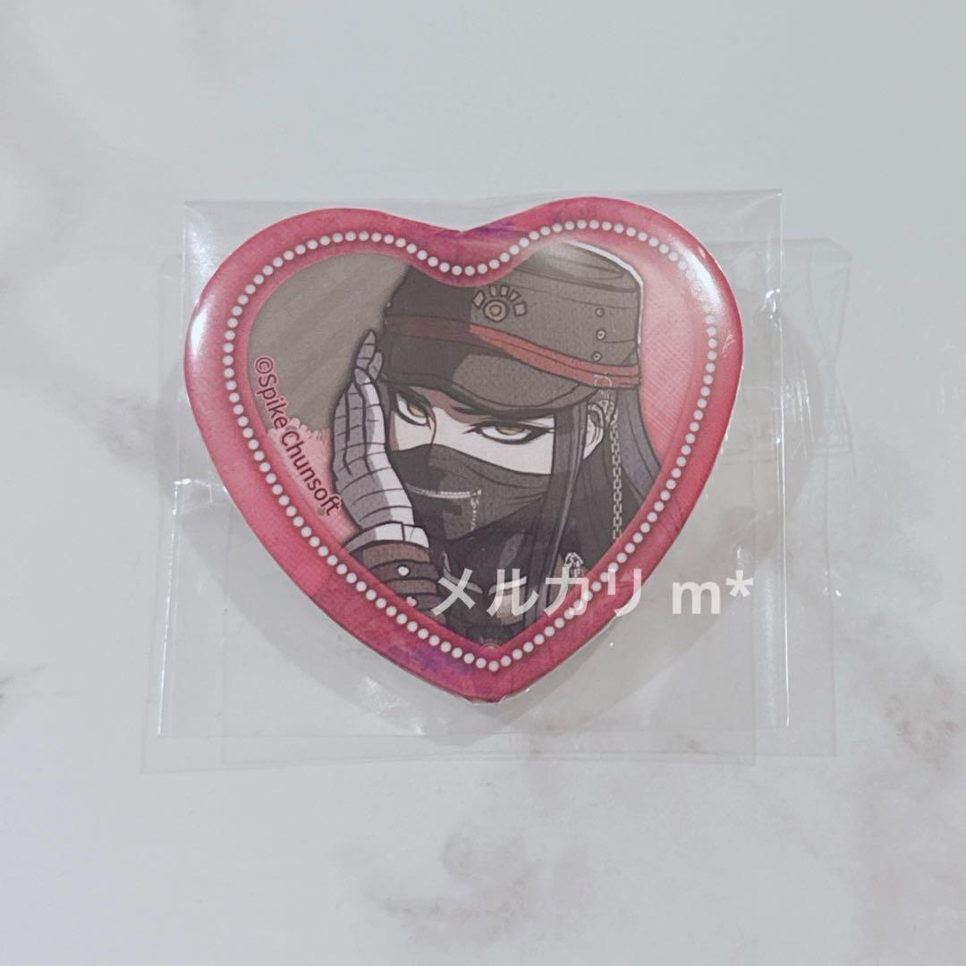 ダンガンロンパ V3 テレ顔 照れ顔 ハート缶 缶バッジ 真宮寺 是清