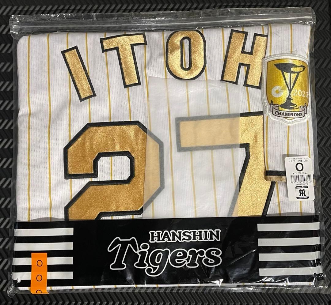即日発送　阪神タイガース 伊藤 チャンピオン　ユニホーム　ユニフォーム　Oサイズ