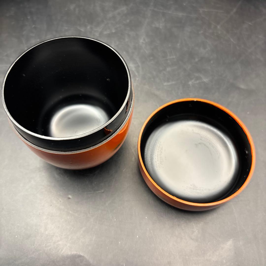 茶道具　棗　なつめ　茶入　根来塗