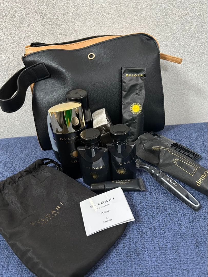 エミレーツ航空 ファーストクラス アメニティ ブルガリ