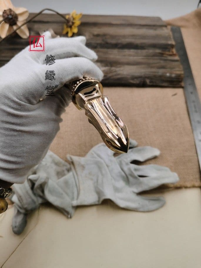 【修縁堂】 真言宗 仏教工芸品 不動明王 研磨 独鈷杵 金剛杵