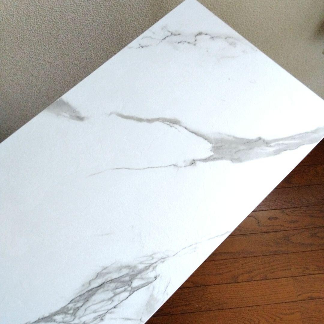 コンソールテーブル　カウンター　サイドスリム　玄関　リビング大理石調