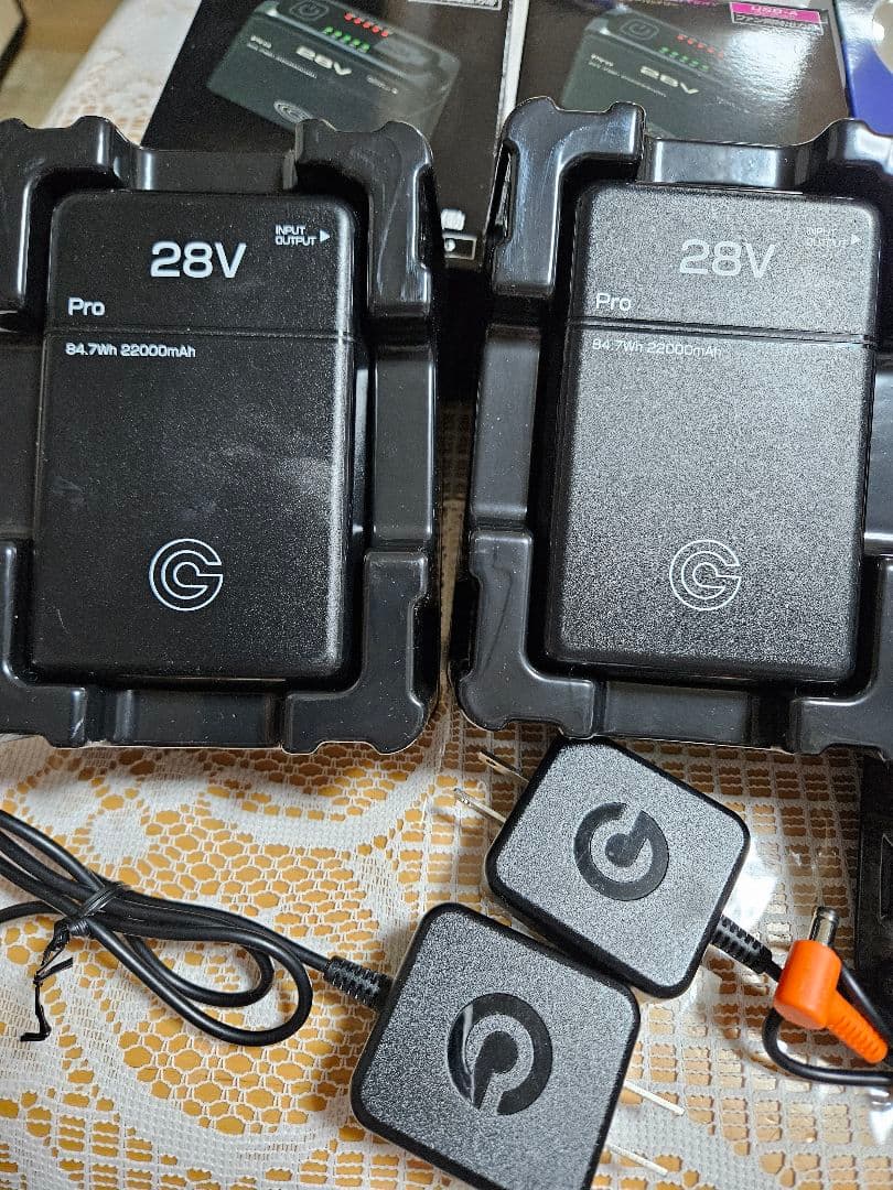 GB-Power 28V バッテリーと冷却ファンセット